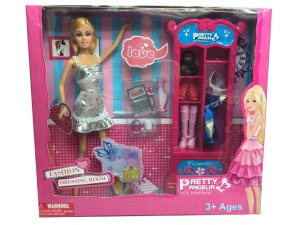 Fashiontoy 11.5" Doll with Wardrobe Play Set 2 Assted (H8726053)